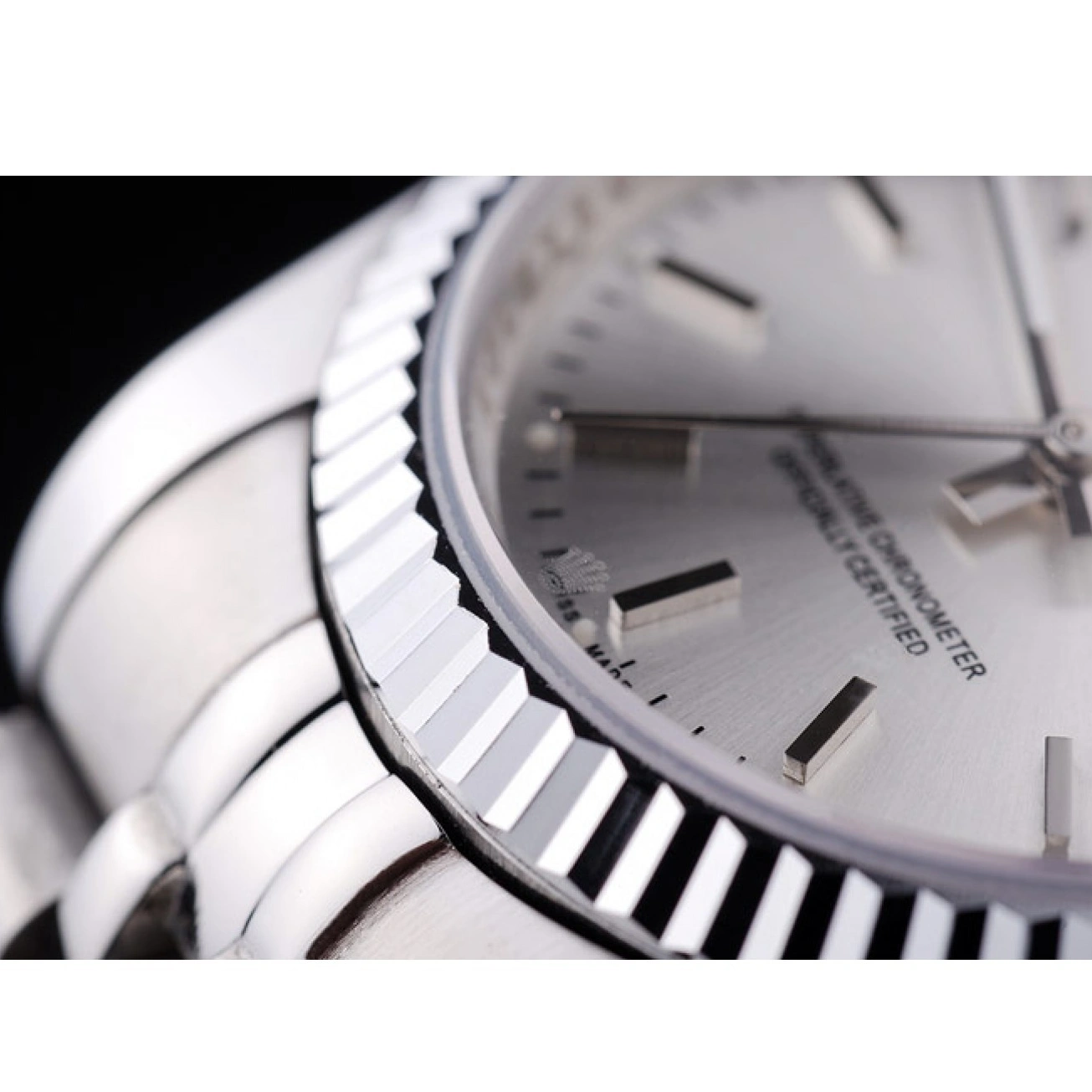 AAA Replica Watches Bezel Silver Datejust Rolex 7457 Ribbed Dial 1014